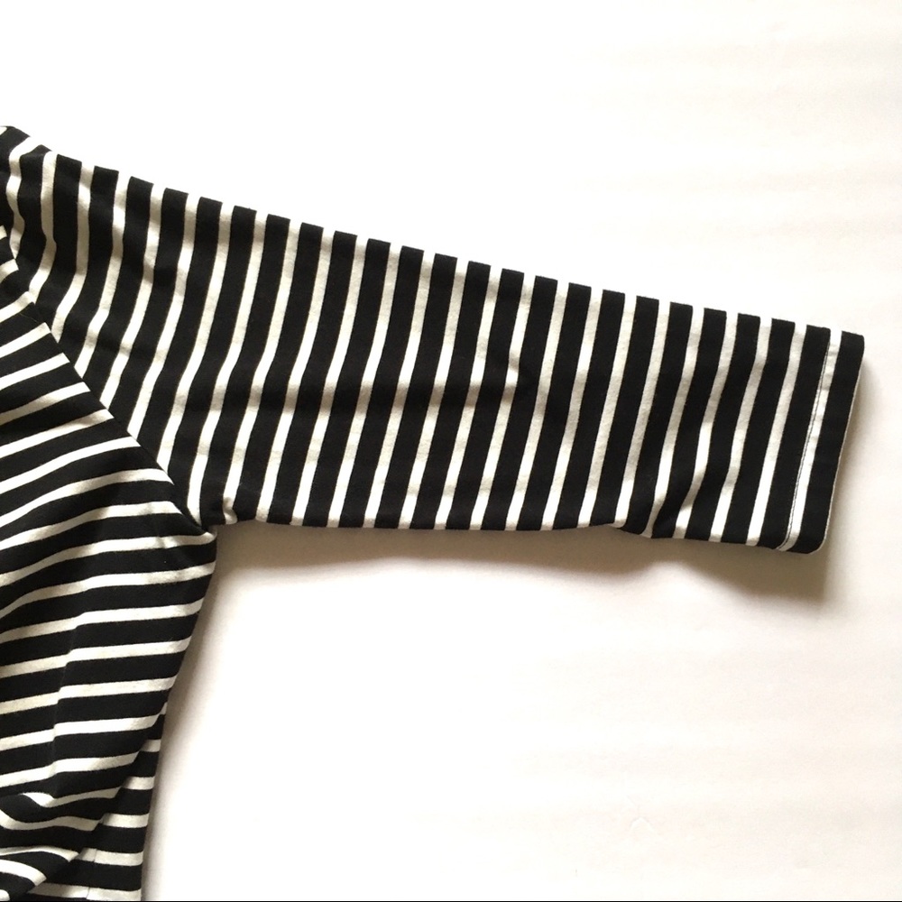 Ruby Rd. Basic Black & White Striped Tee - image 3